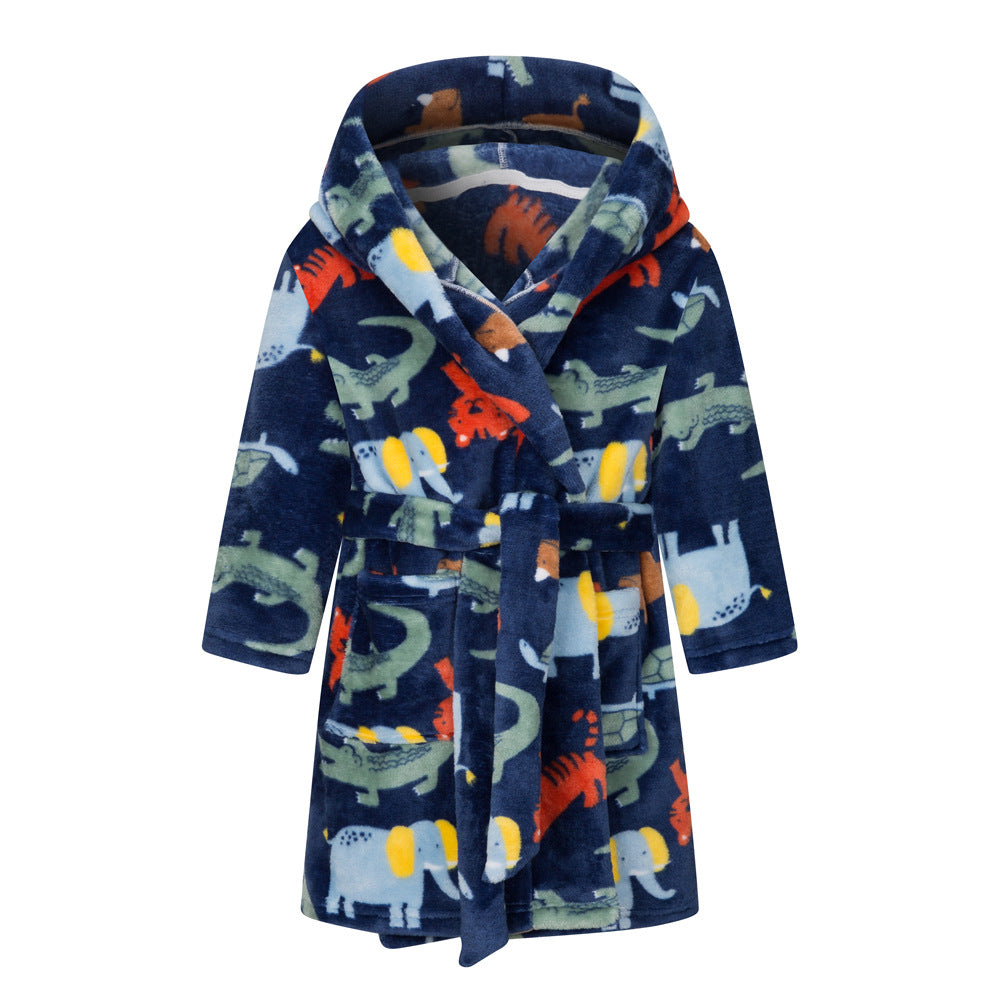 European And American Children's Bathrobes Flannel