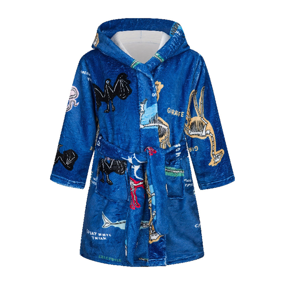 European And American Children's Bathrobes Flannel