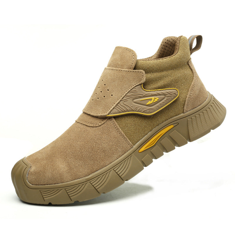 High-top Electric Welding Shoes Four Seasons Anti-smashing And Anti-penetration Work Shoes