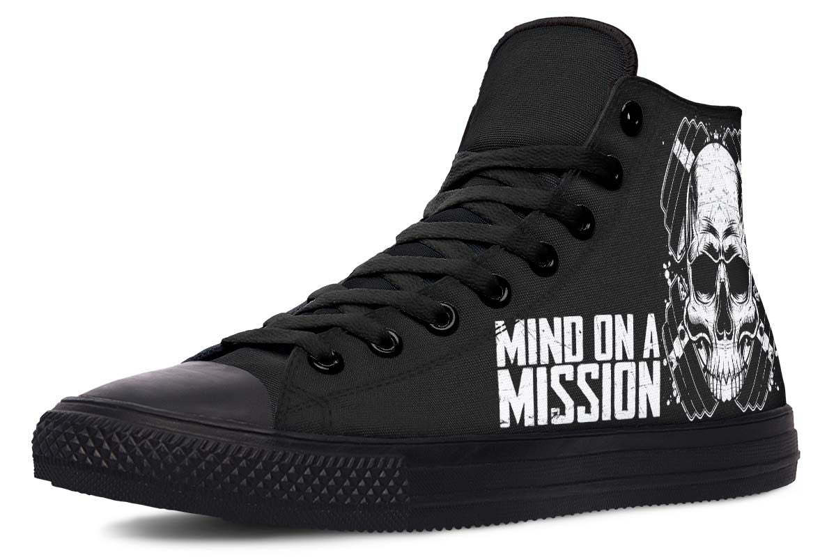 Men's And Women's Fashion Color Printing High-top Canvas Shoes