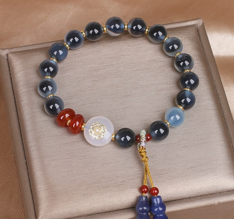 Candy Heart Agate Bracelet Niche Female