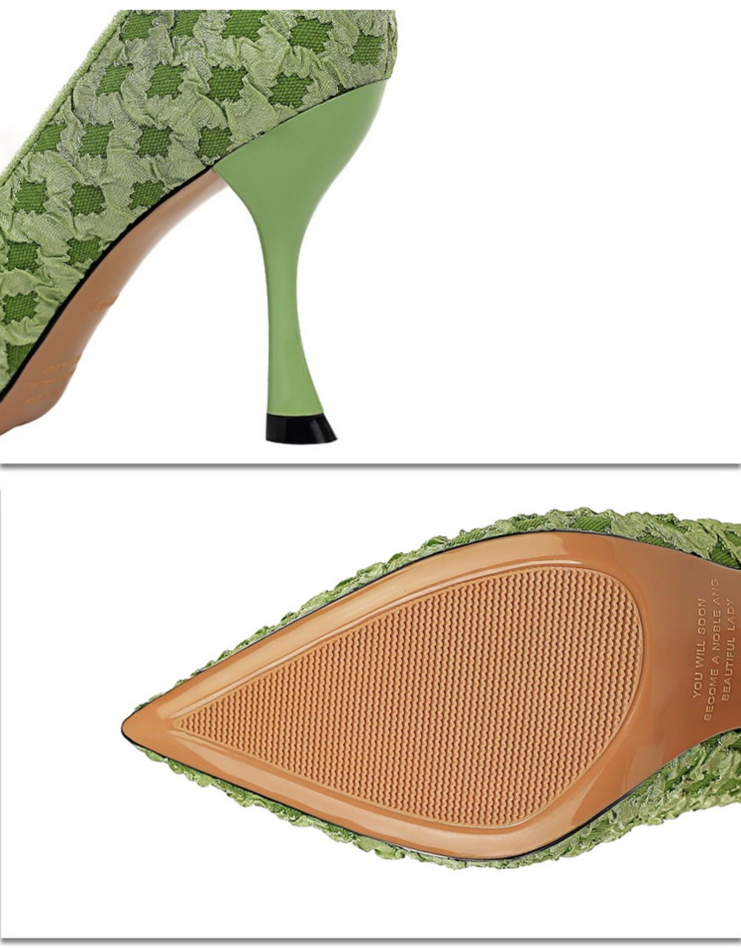 All-match Net Celebrity Design Sense Pointed Fairy High Heels
