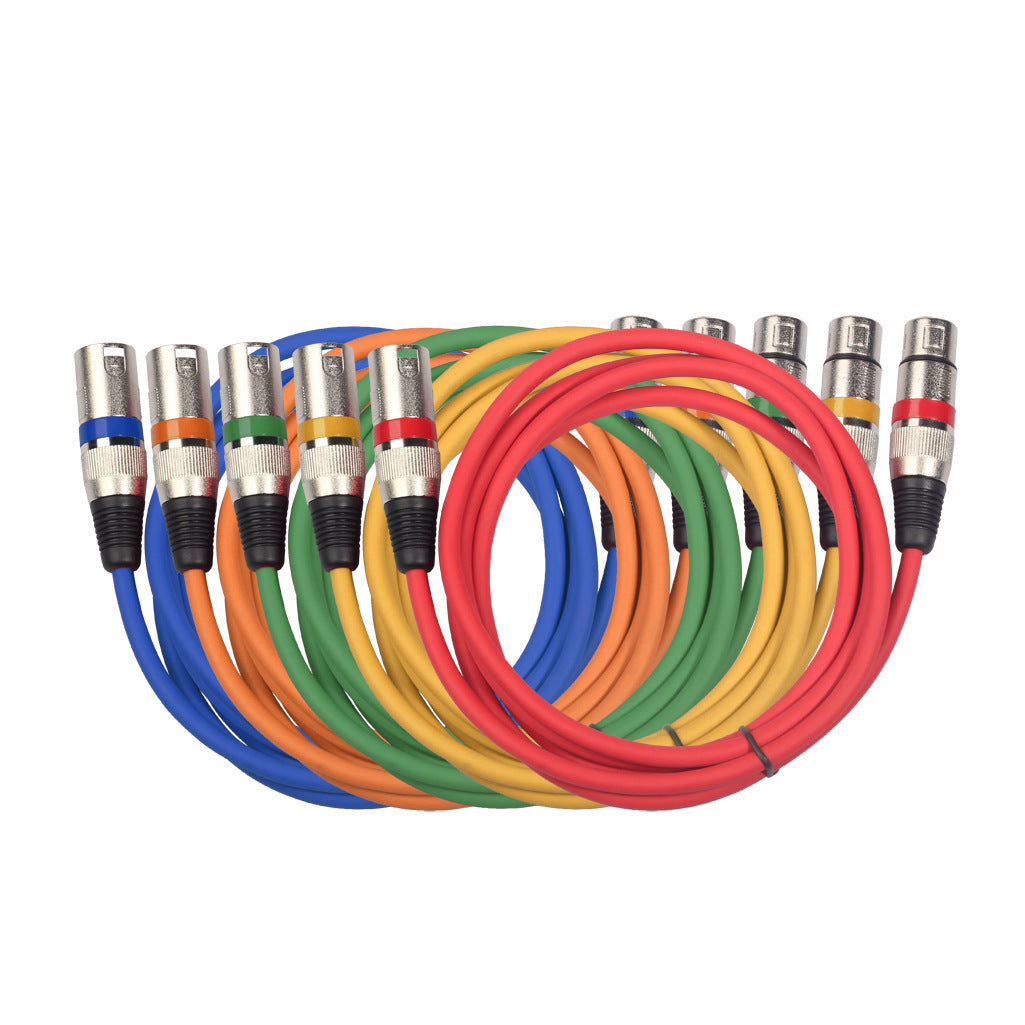 Cannon Male To Female Mixer Microphone Color Large Three-core XLR Balance Line For Microphone Sound Card