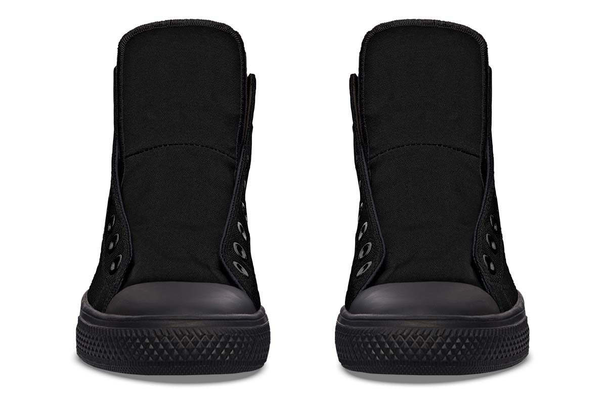Men's And Women's Fashion Color Printing High-top Canvas Shoes
