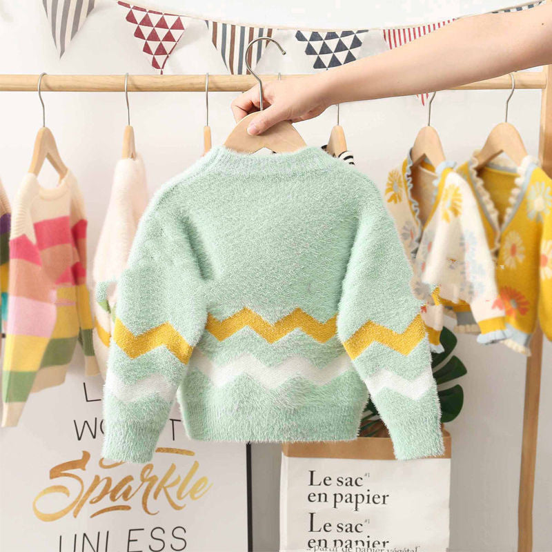 Boys Thick Knitted Round Neck Bottoming Shirt