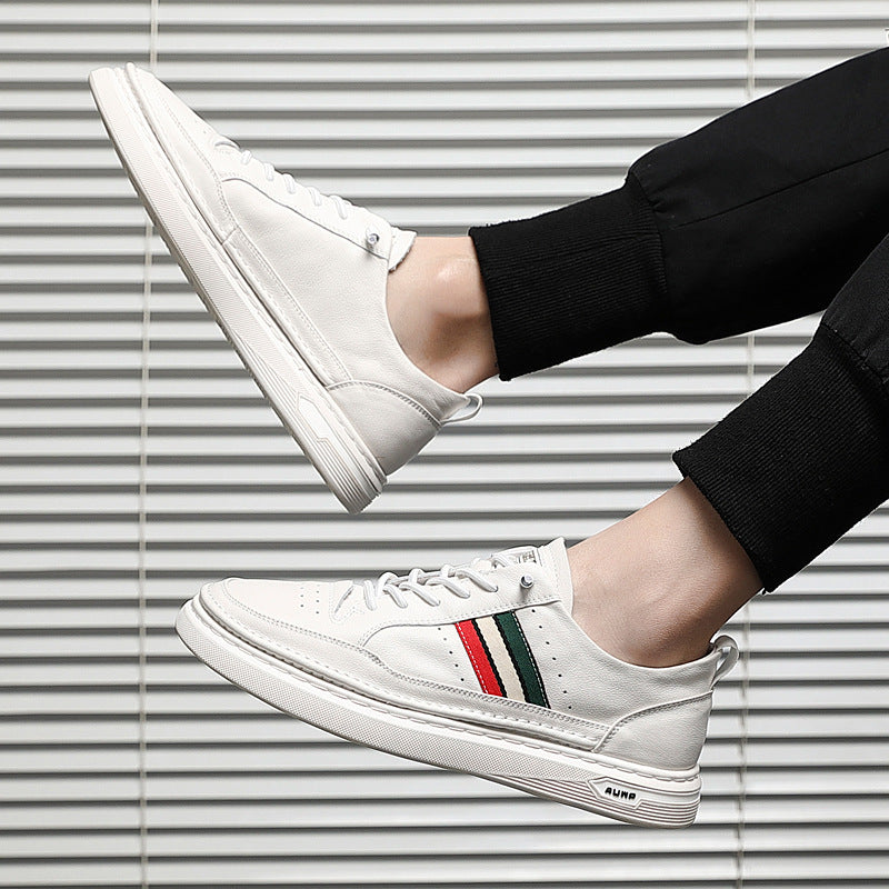 Summer Breathable Student Trend Small White Lazy Inner Increase Casual Shoes