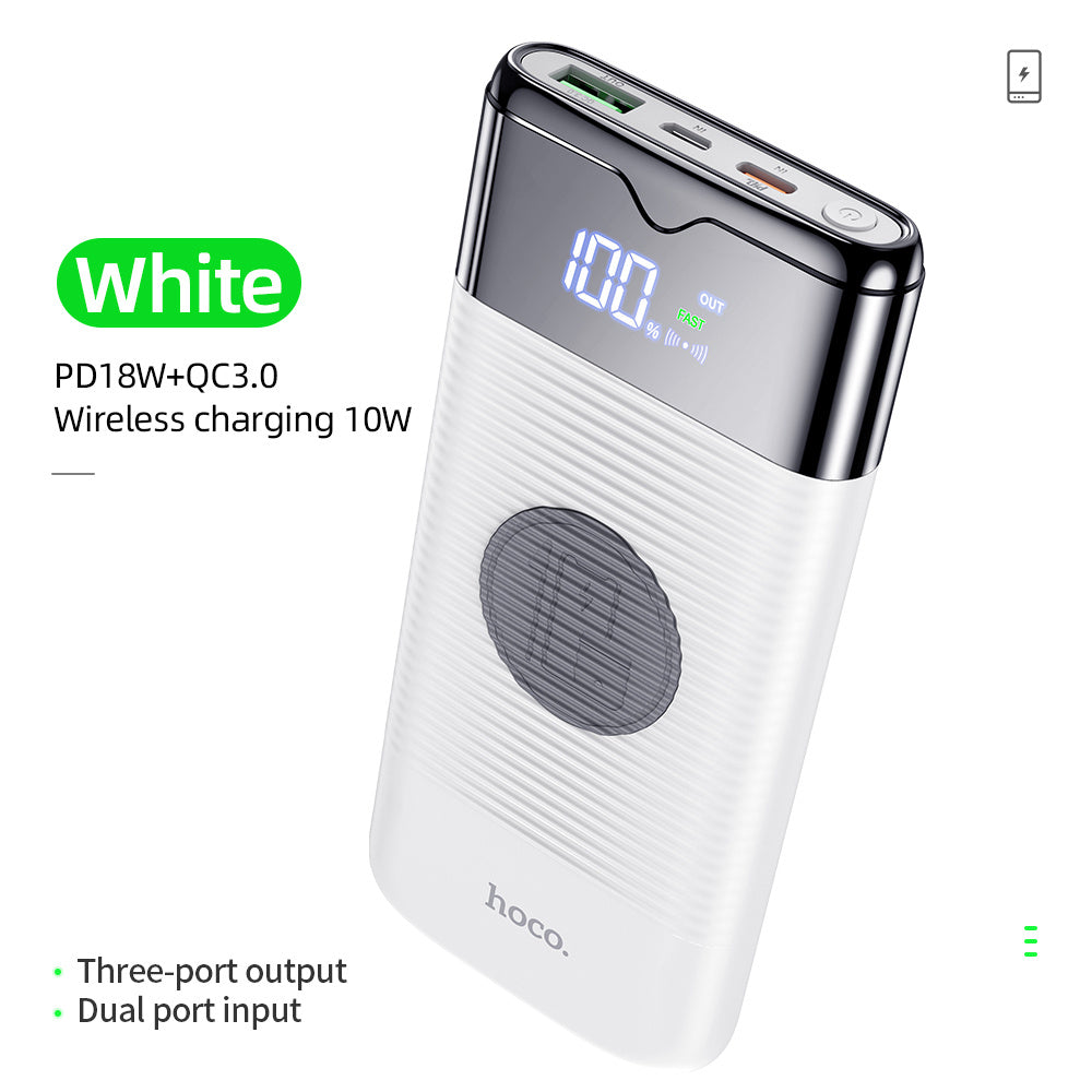Power Bank 10000mAh Wireless Charger Power Bank PD QC3.0 18W Fast Charging USB Power Bank External Battery