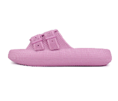 New Type Of Feet Feeling Velcro Thick Bottom Slippers For Women's Summer