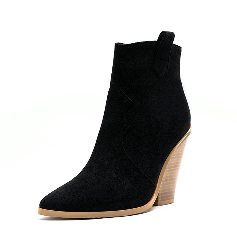 Ladies Fashion Catwalk Snake-print Stone-print Boots Cotton Shoes