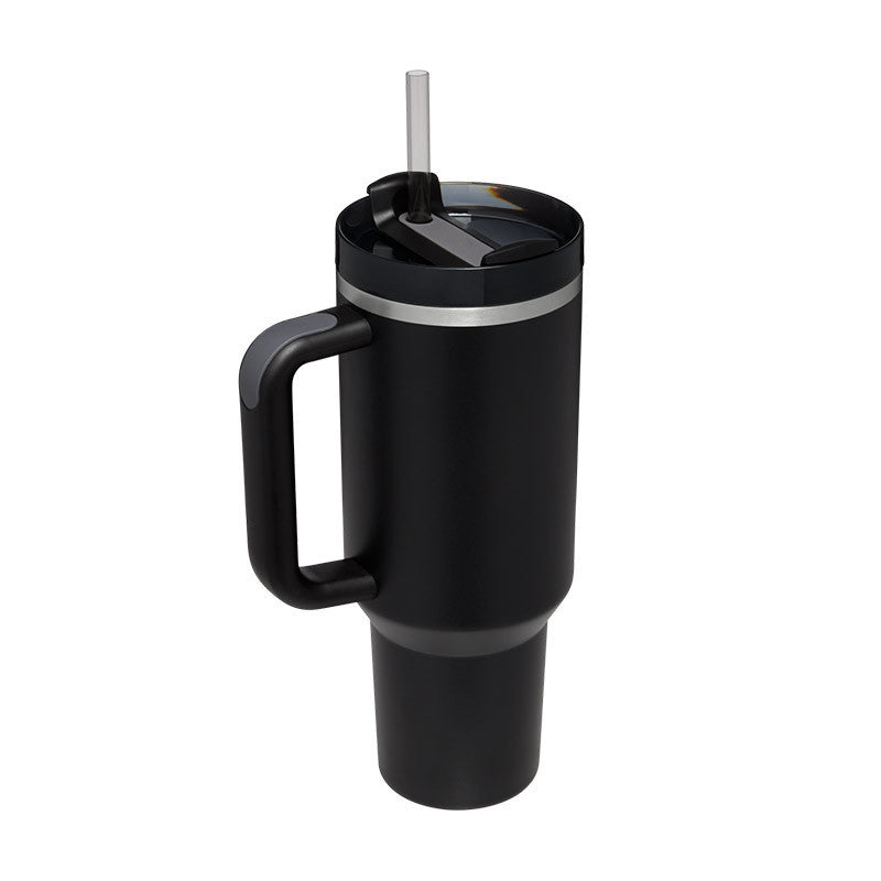40 Oz Tumbler With Handle Straoffee Cup Tumbler With Lid Tapered Mug Gifw Insulated, Stainless Steel Spill Proof Vacuum Cts For Valentine Lover Suitable For Car Gym Office Travel
