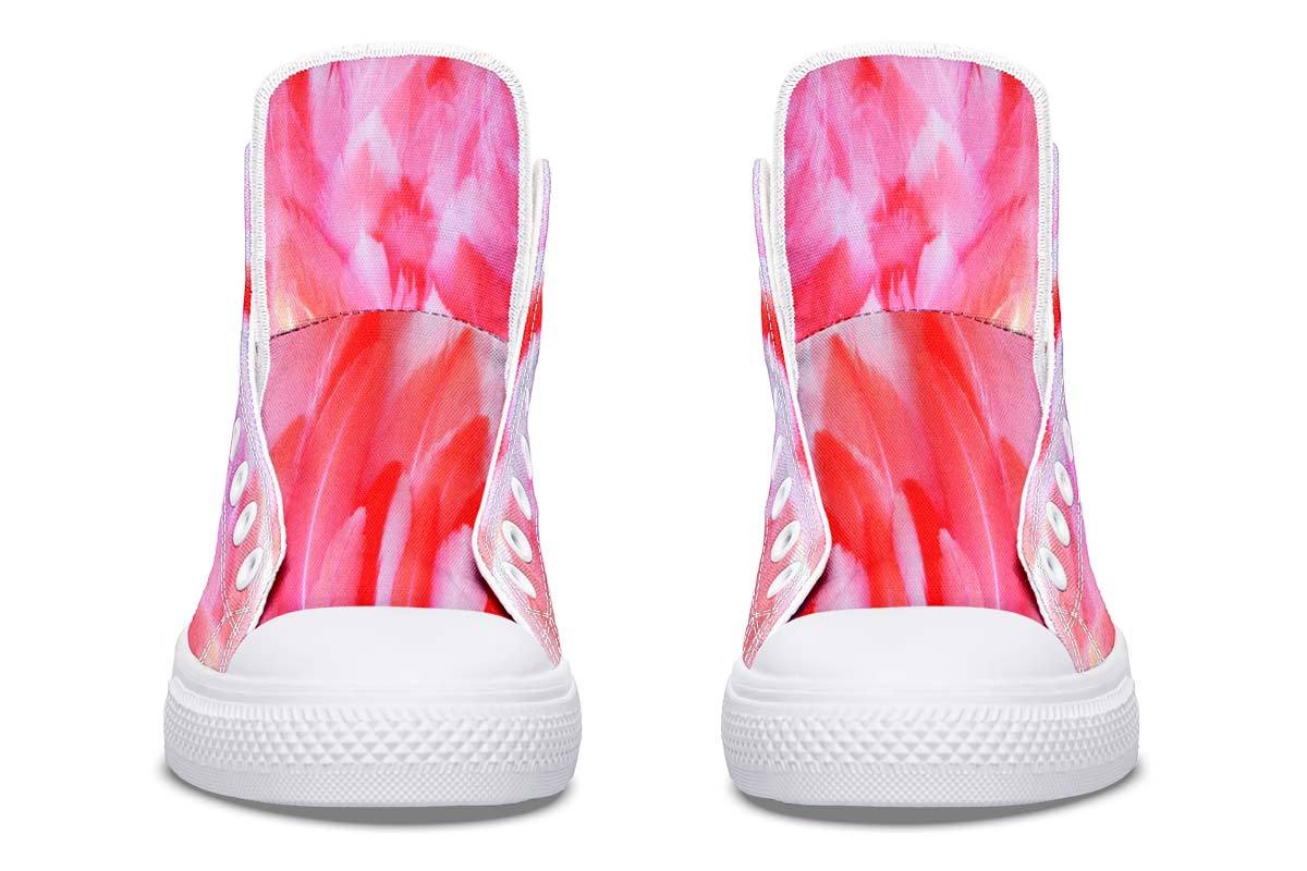 Men's And Women's Fashion Color Printing High-top Canvas Shoes