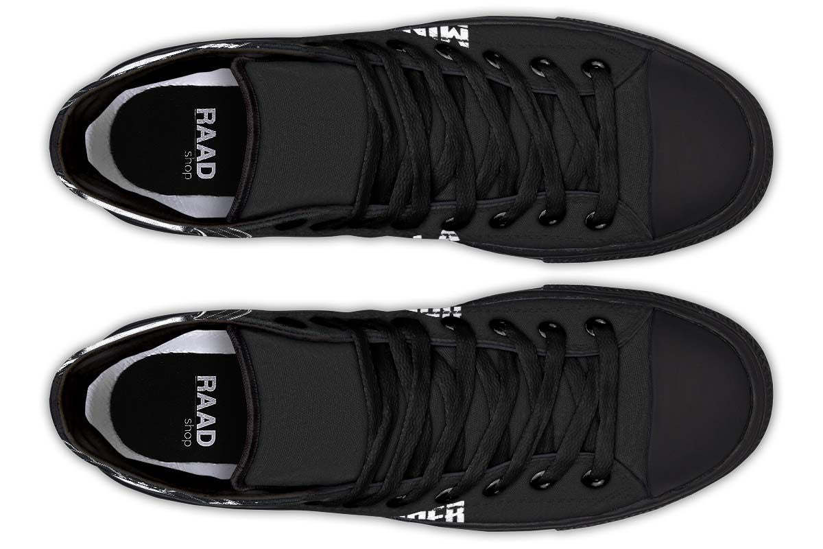Men's And Women's Fashion Color Printing High-top Canvas Shoes
