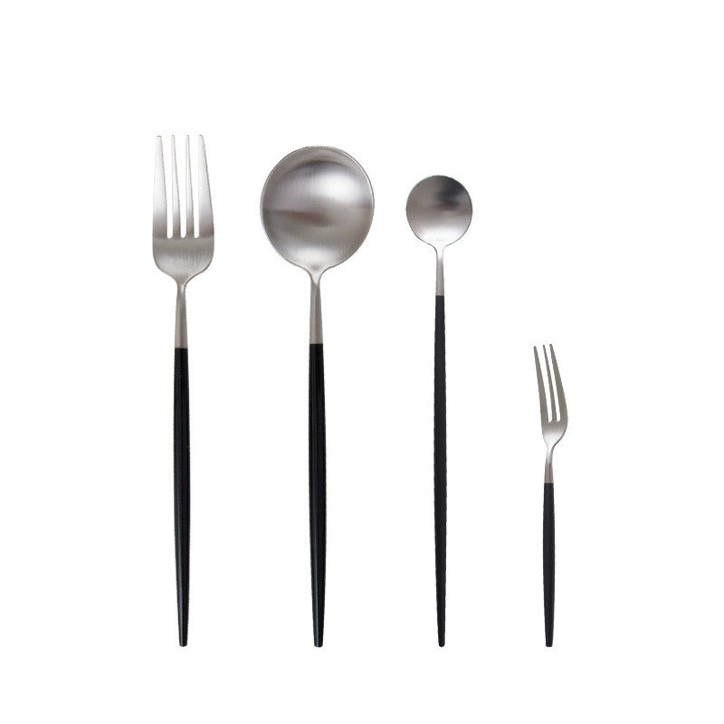 Stainless Steel Western Food Knife And Fork Chopsticks Spoon Fruit Fork