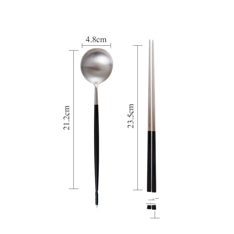 Stainless Steel Western Food Knife And Fork Chopsticks Spoon Fruit Fork