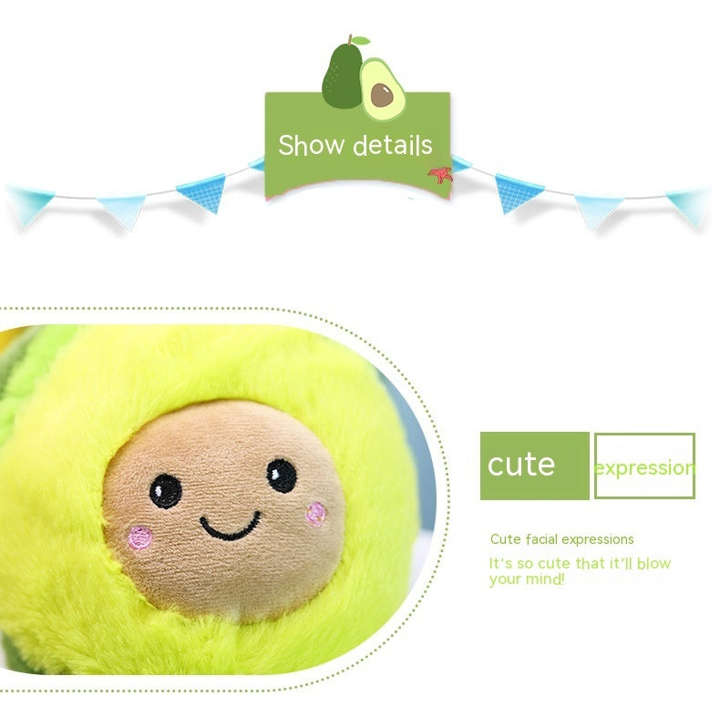 Cartoon Avocado Slippers Thickened Warm