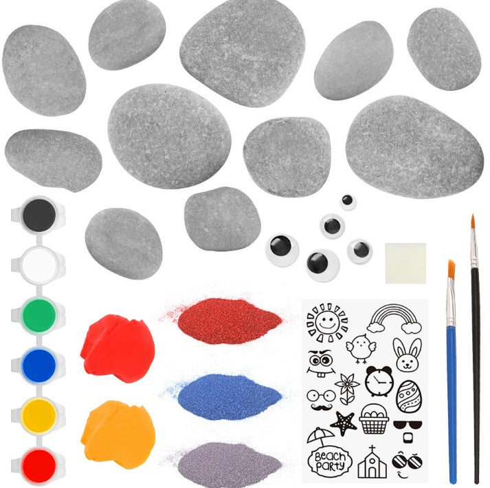Children's Toy Stone Painting Set Girl Creative Handmade