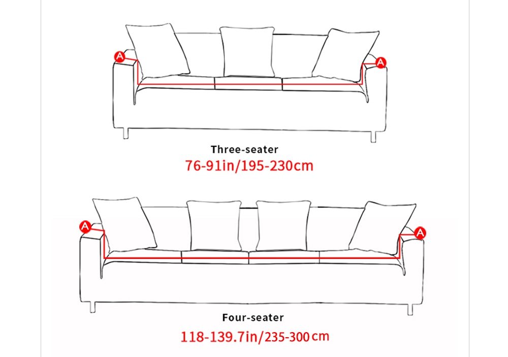 Single double triple four seater sofa cover