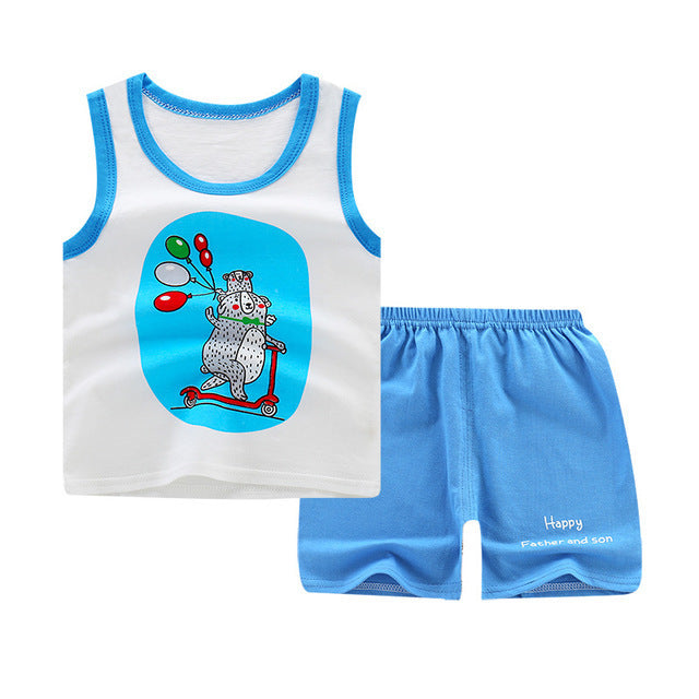 Children's cotton sleeveless vest