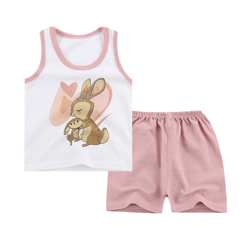Children's cotton sleeveless vest