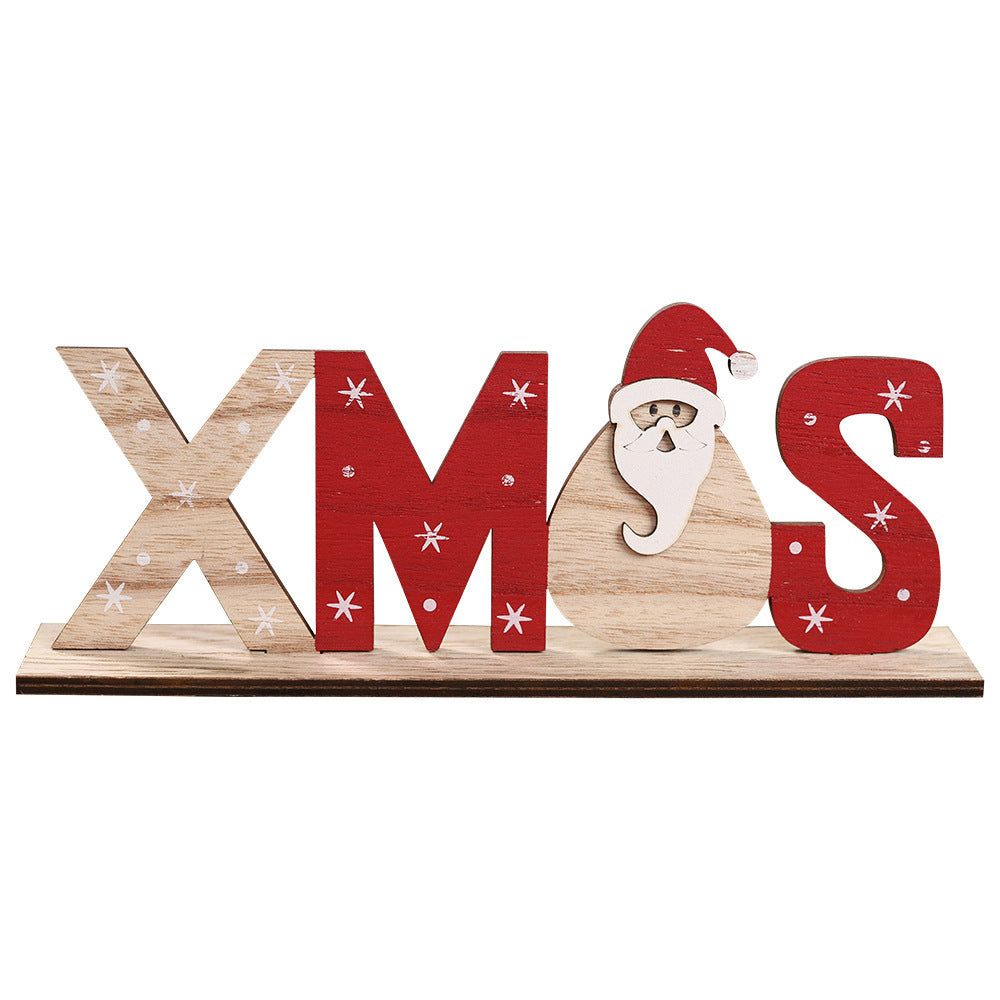 Wooden letter ornaments