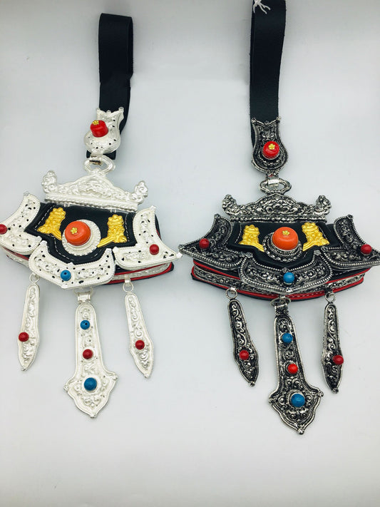 Copper-Nickel Silver-Plated Retro Craft Tibetan Wallet With