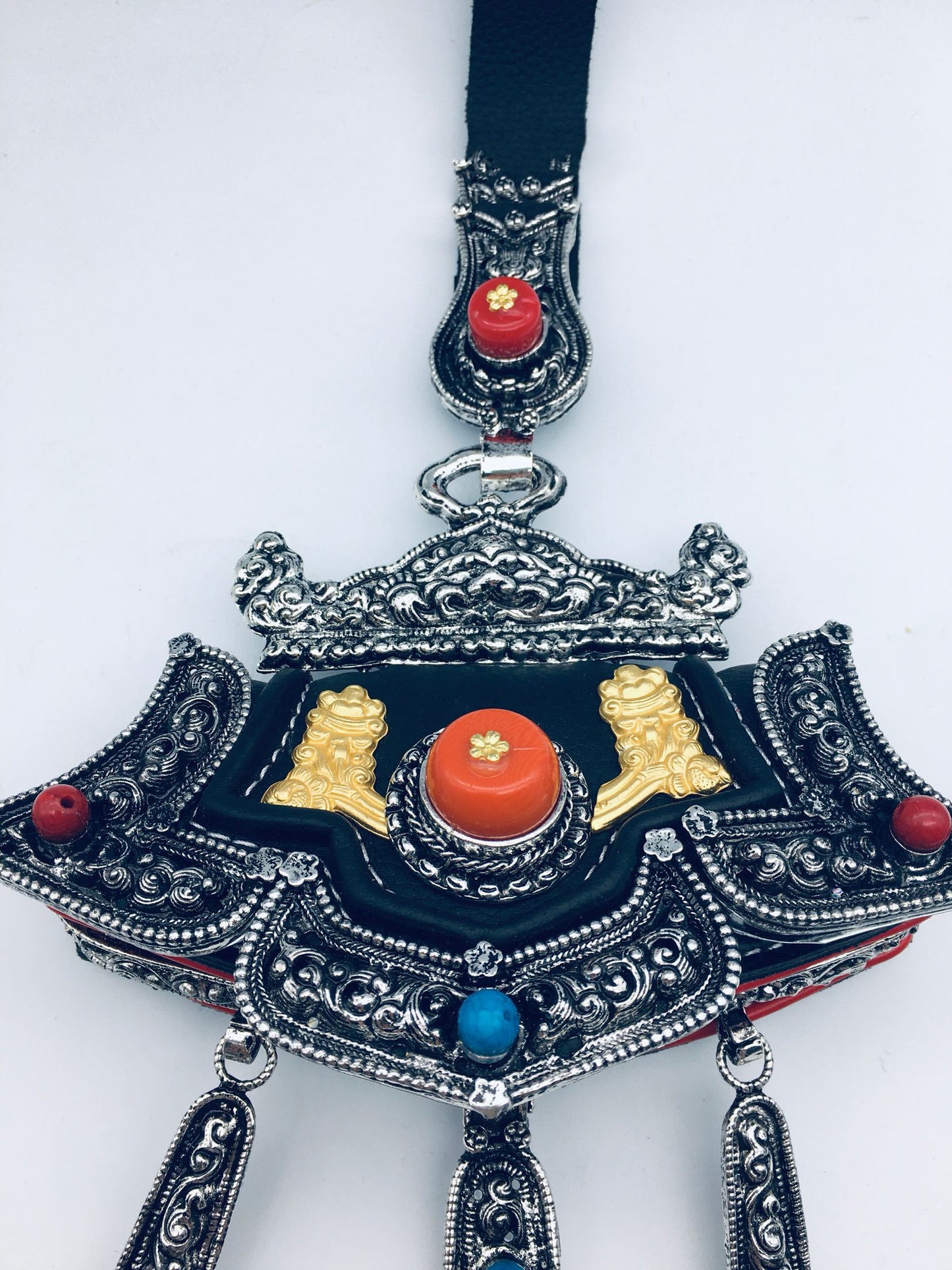 Copper-Nickel Silver-Plated Retro Craft Tibetan Wallet With