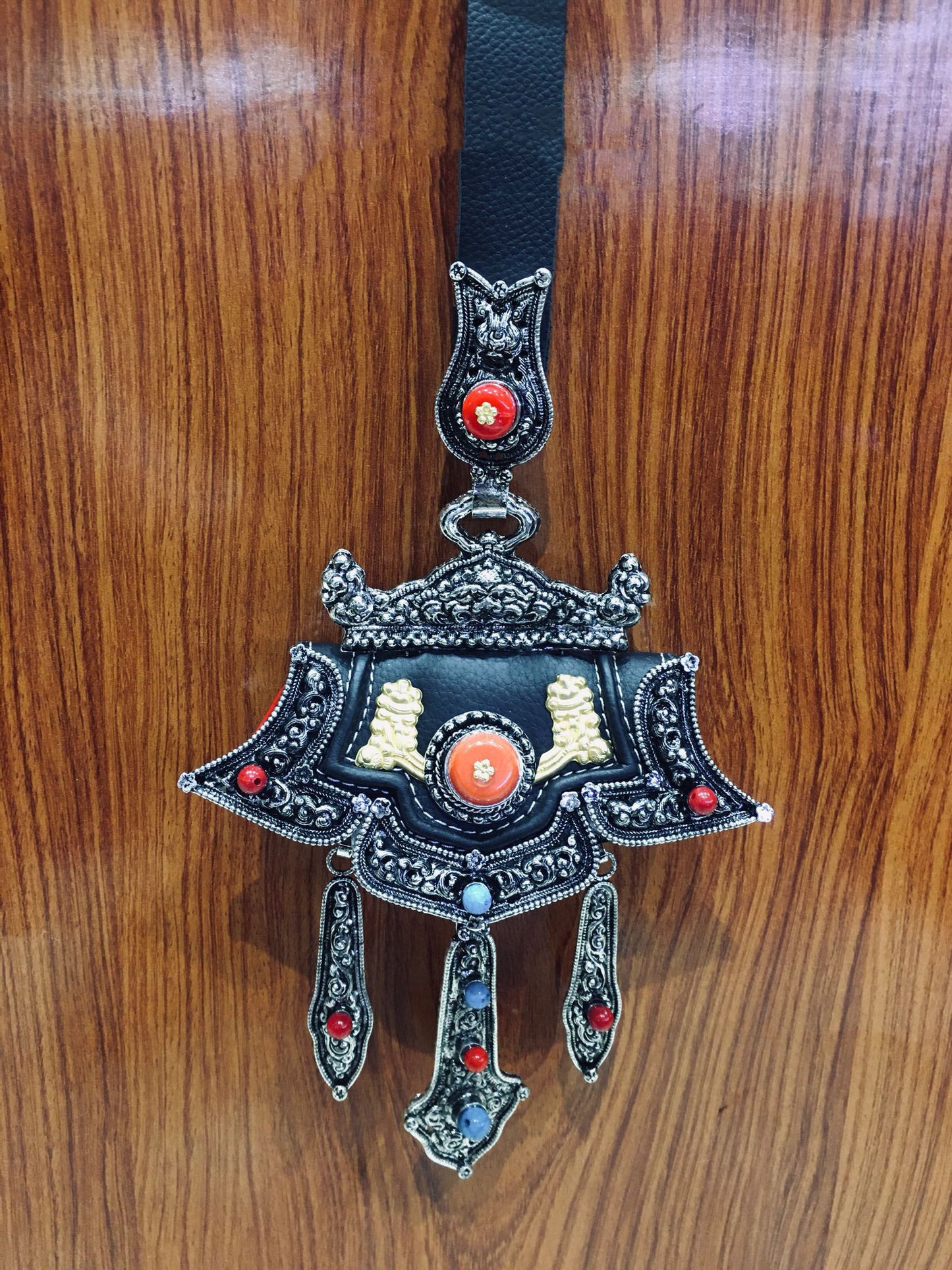 Copper-Nickel Silver-Plated Retro Craft Tibetan Wallet With