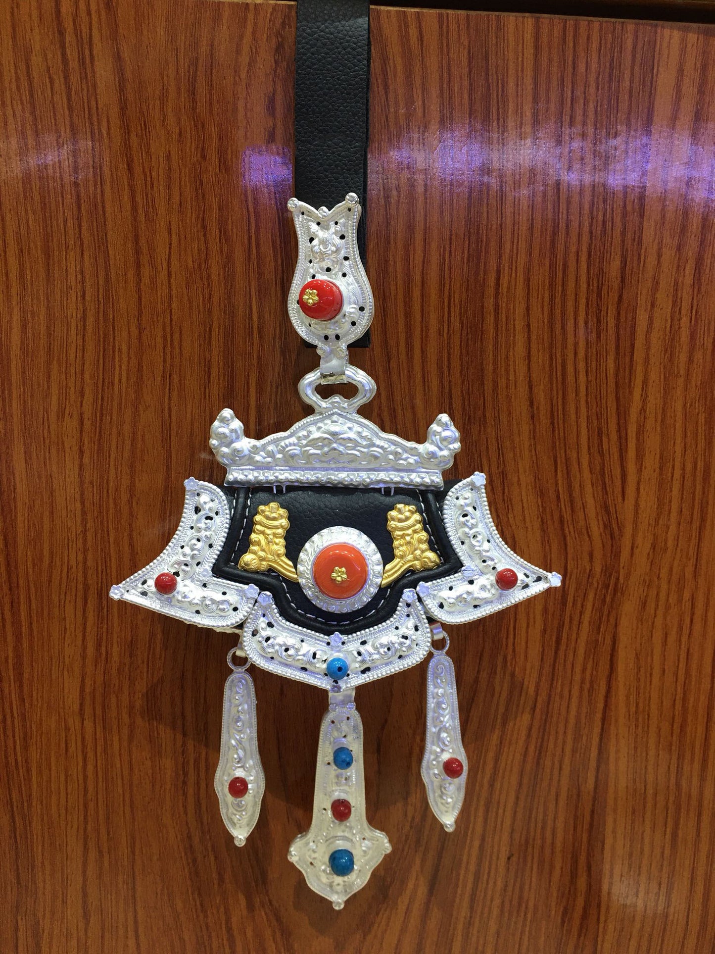 Copper-Nickel Silver-Plated Retro Craft Tibetan Wallet With