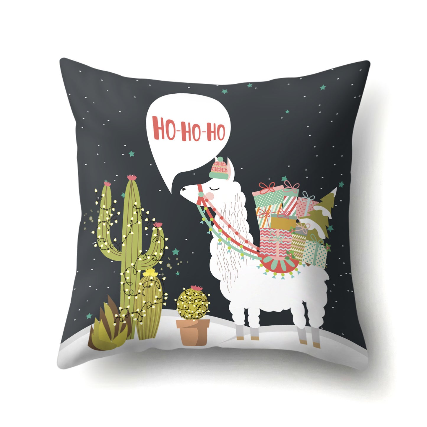 Creative Alpaca Polyester Pillow Cover