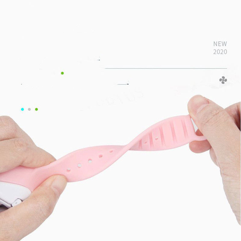 Children's Watch Automatic Bubble Blowing Machine Mini Portable USB Charging Spray Three-speed Watch Fan