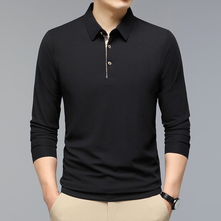 Men's Long Sleeve Polo Shirt Young