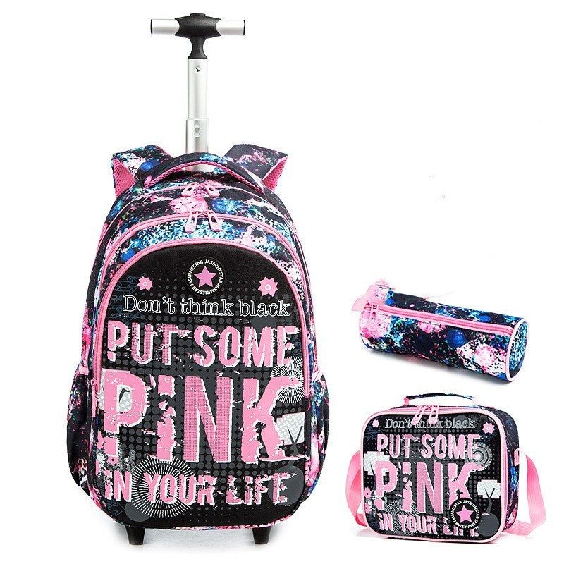 Primary school students' trolley bag to reduce the burden