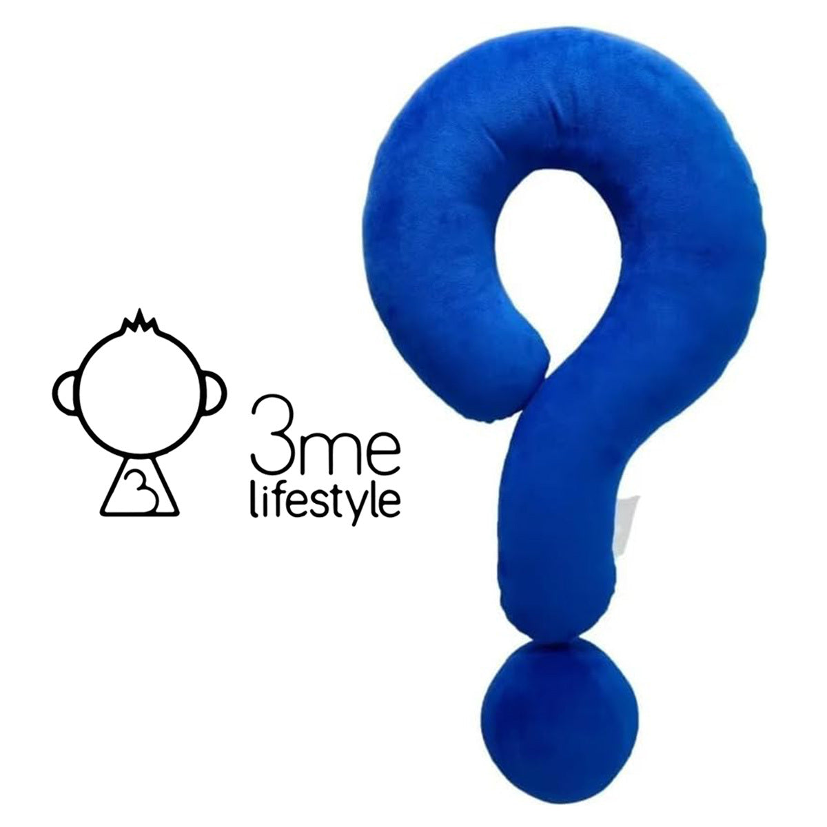 3me Lifestyle Portable Question Mark Pillow Memory Foam Travel Neck Pillows Ergonomic Neck Support Cushion For Sleeping Rest On Airplane Car Train And At Office And Home Use