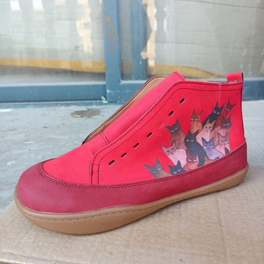 British PU Women's Shoes Fashion Mid-cut Boots