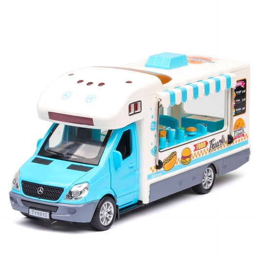 Children's toy car model with voice broadcast