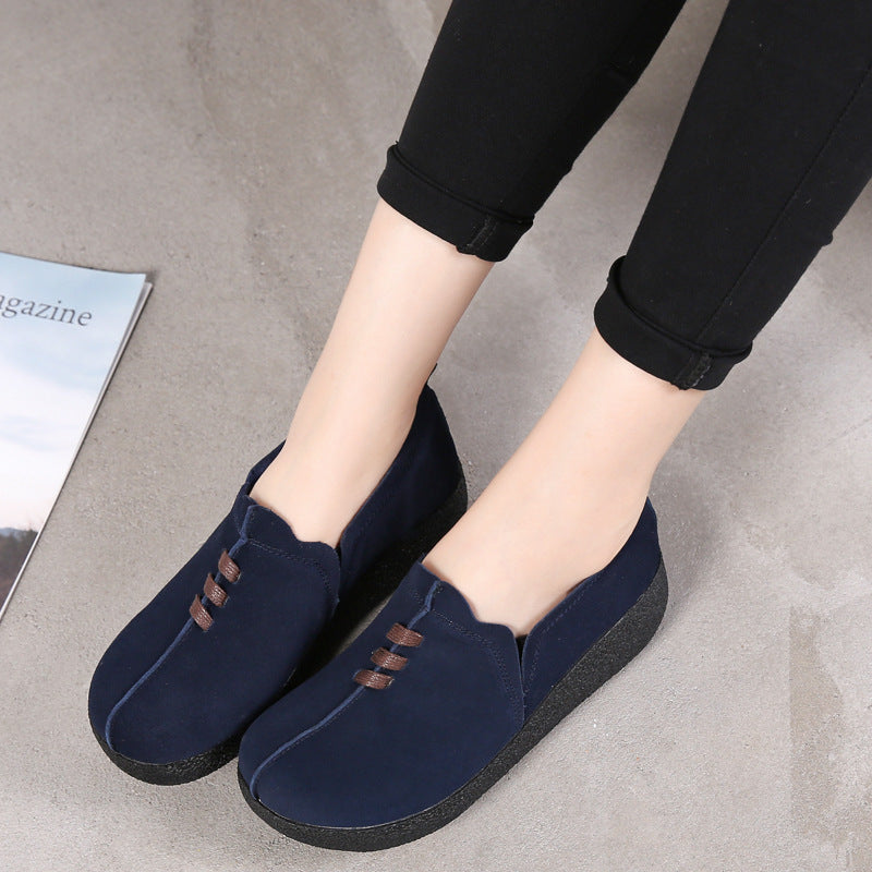 Women's Frosted Muffin Shoes With Thick Soles