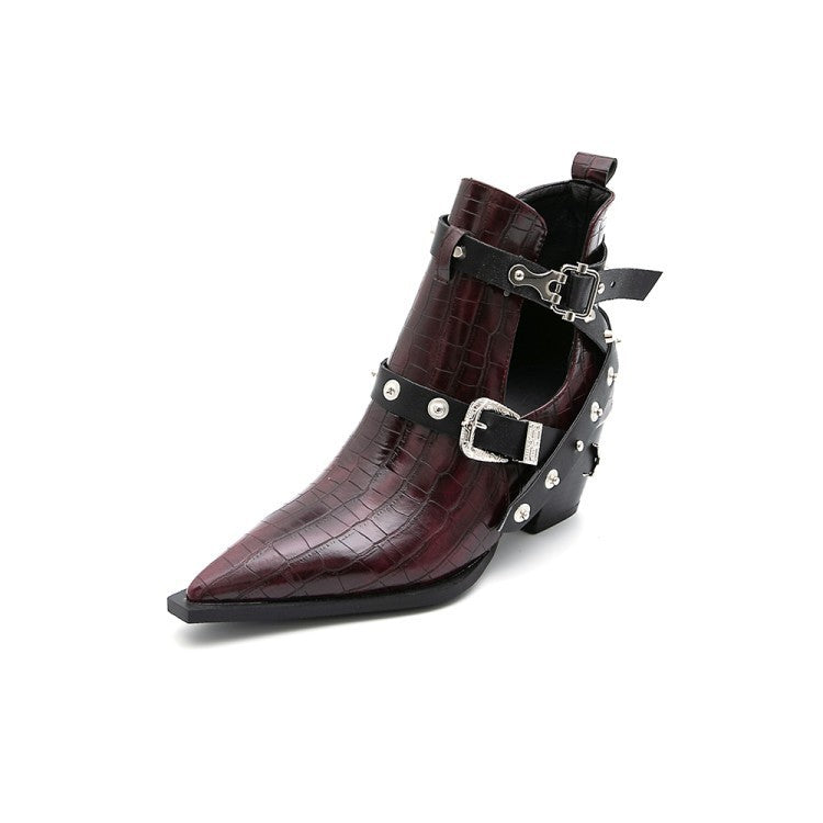 Women Thick Heeled Spring And Autumn Single Boots