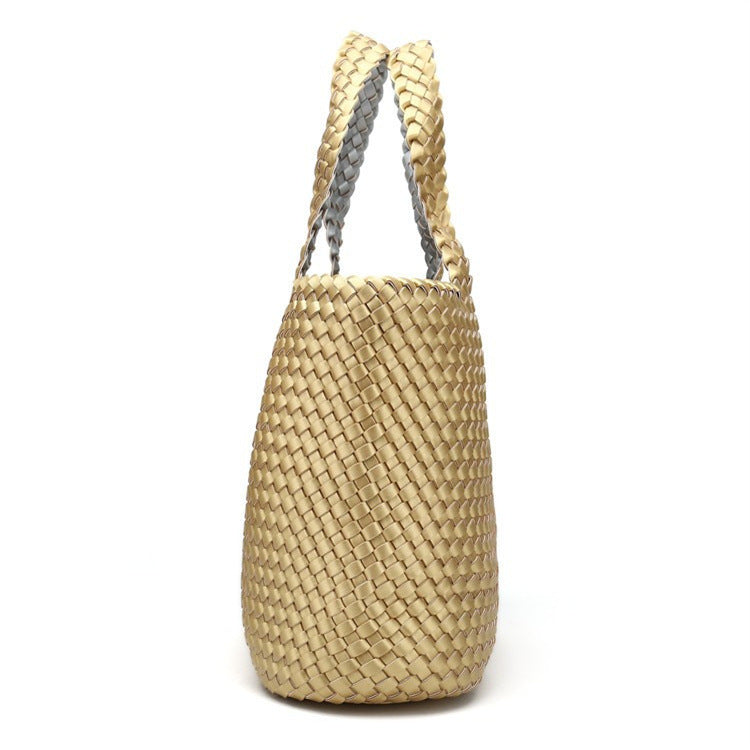 Woven Bag Open Cross Handbag