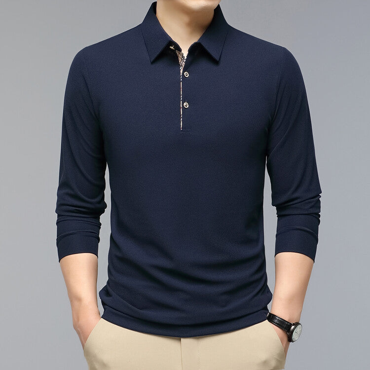 Men's Long Sleeve Polo Shirt Young