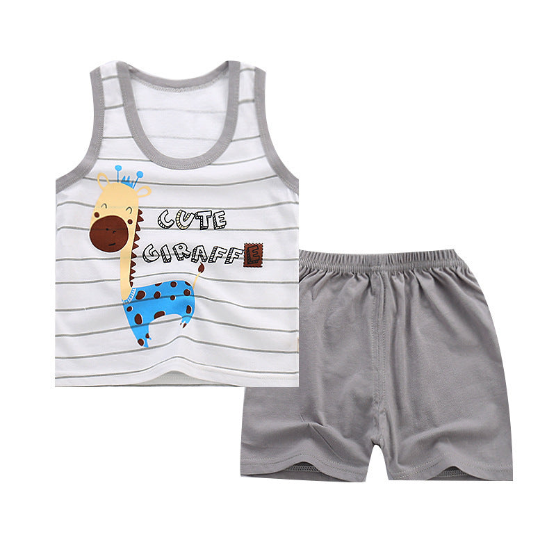 Children's cotton sleeveless vest