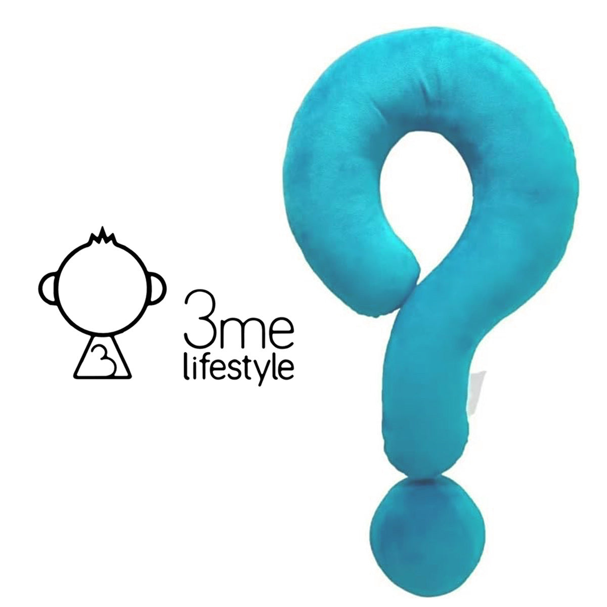 3me Lifestyle Portable Question Mark Pillow Memory Foam Travel Neck Pillows Ergonomic Neck Support Cushion For Sleeping Rest On Airplane Car Train And At Office And Home Use