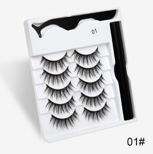 A Pair Of False Eyelashes With Magnets In Fashion