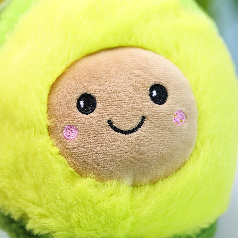 Cartoon Avocado Slippers Thickened Warm