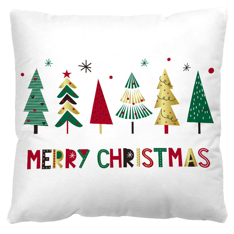 Christmas Pillow Cover Amazon Cross-border Red And Black Plaid Christmas Sofa Cushion Cover Plush Nordic Cushion