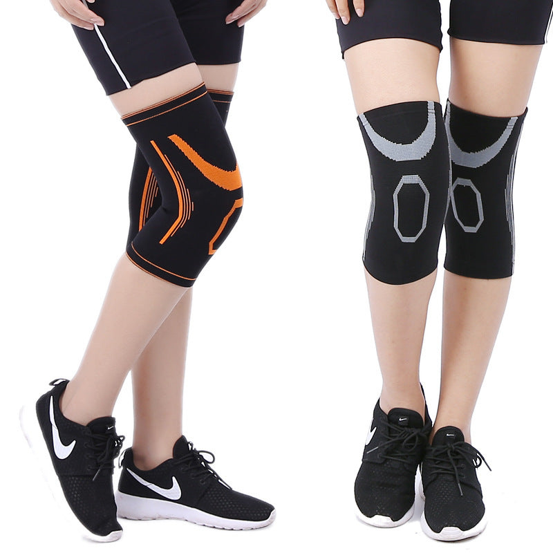 Knitted jacquard children's nylon knee pads