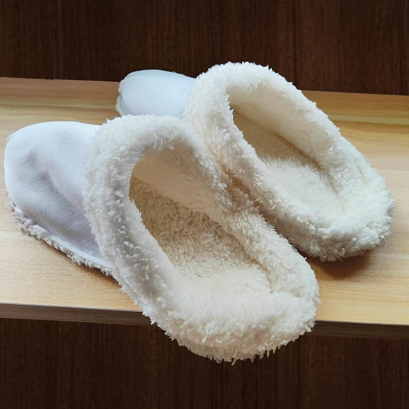 Women's Plush Liner Thermal Cotton Slippers Sets