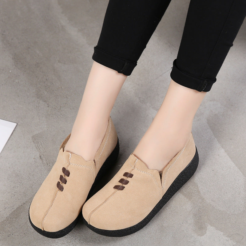 Women's Frosted Muffin Shoes With Thick Soles