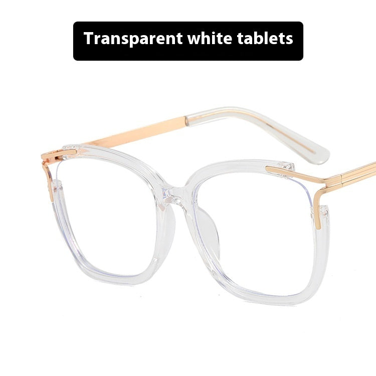Square Cat Eye Hollow Glasses Frame