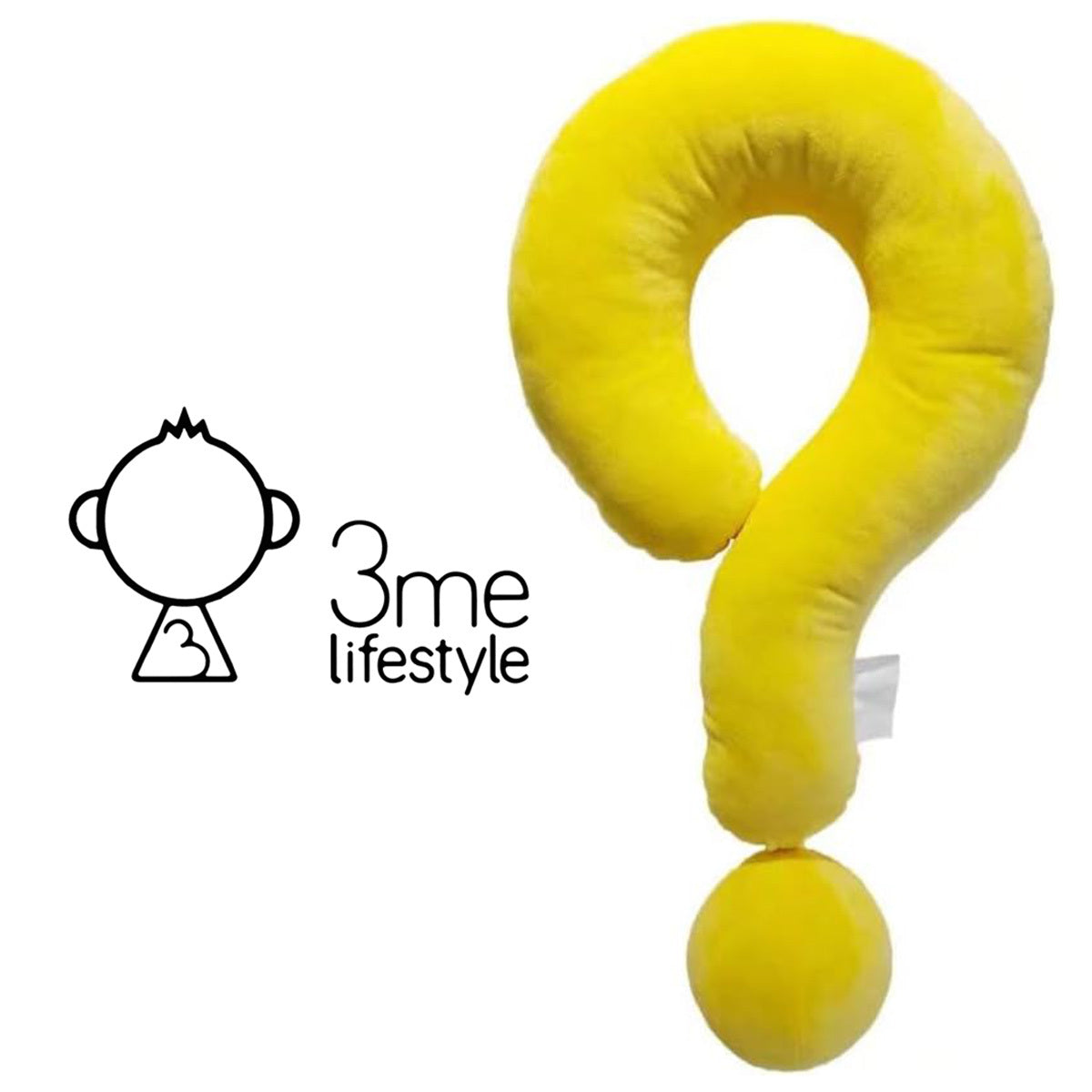 3me Lifestyle Portable Question Mark Pillow Memory Foam Travel Neck Pillows Ergonomic Neck Support Cushion For Sleeping Rest On Airplane Car Train And At Office And Home Use