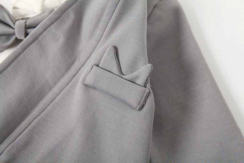 Boys' Cotton Long-sleeved Jumpsuit